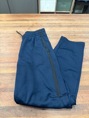 Old Navy Navy Sweatpants with Black Side Stripe